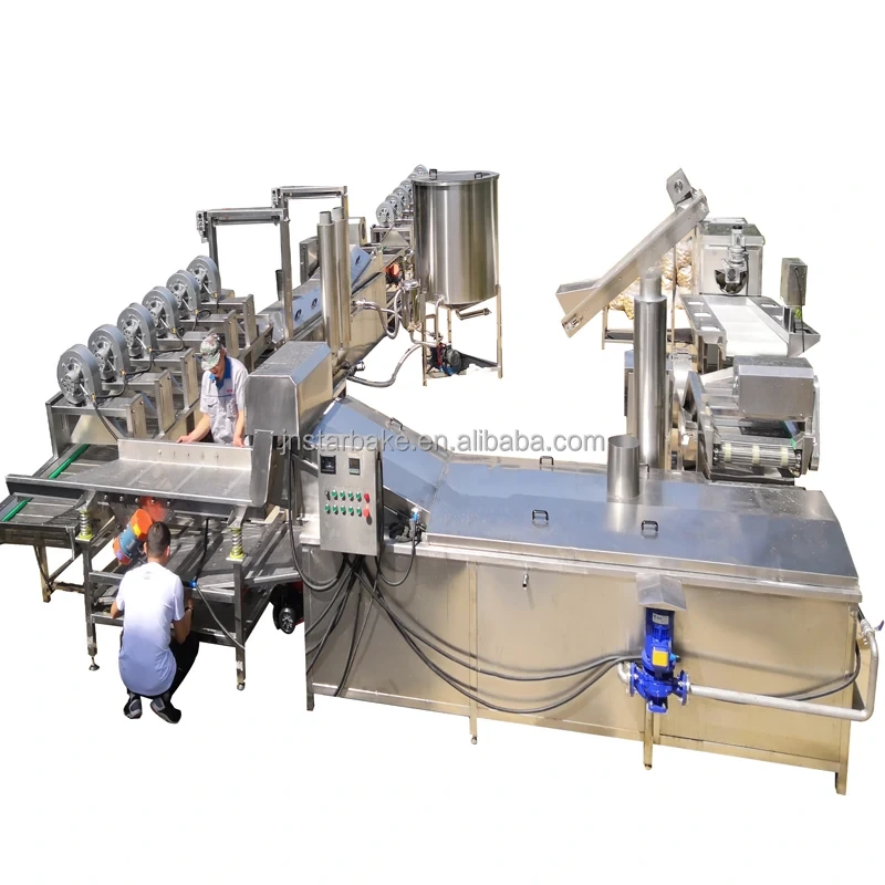 Chaîne de production de frites de pommes de terre, congélateur automatique de frites de coupe 1