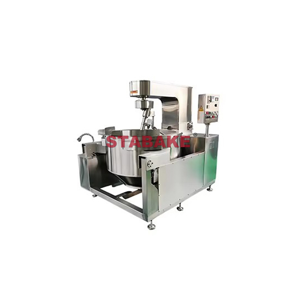 Industrial Automatic Planetary Electromagnetic Heating Cooking Mixer Machine